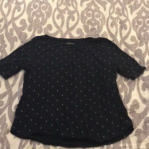 Navy polka dot T-shirt